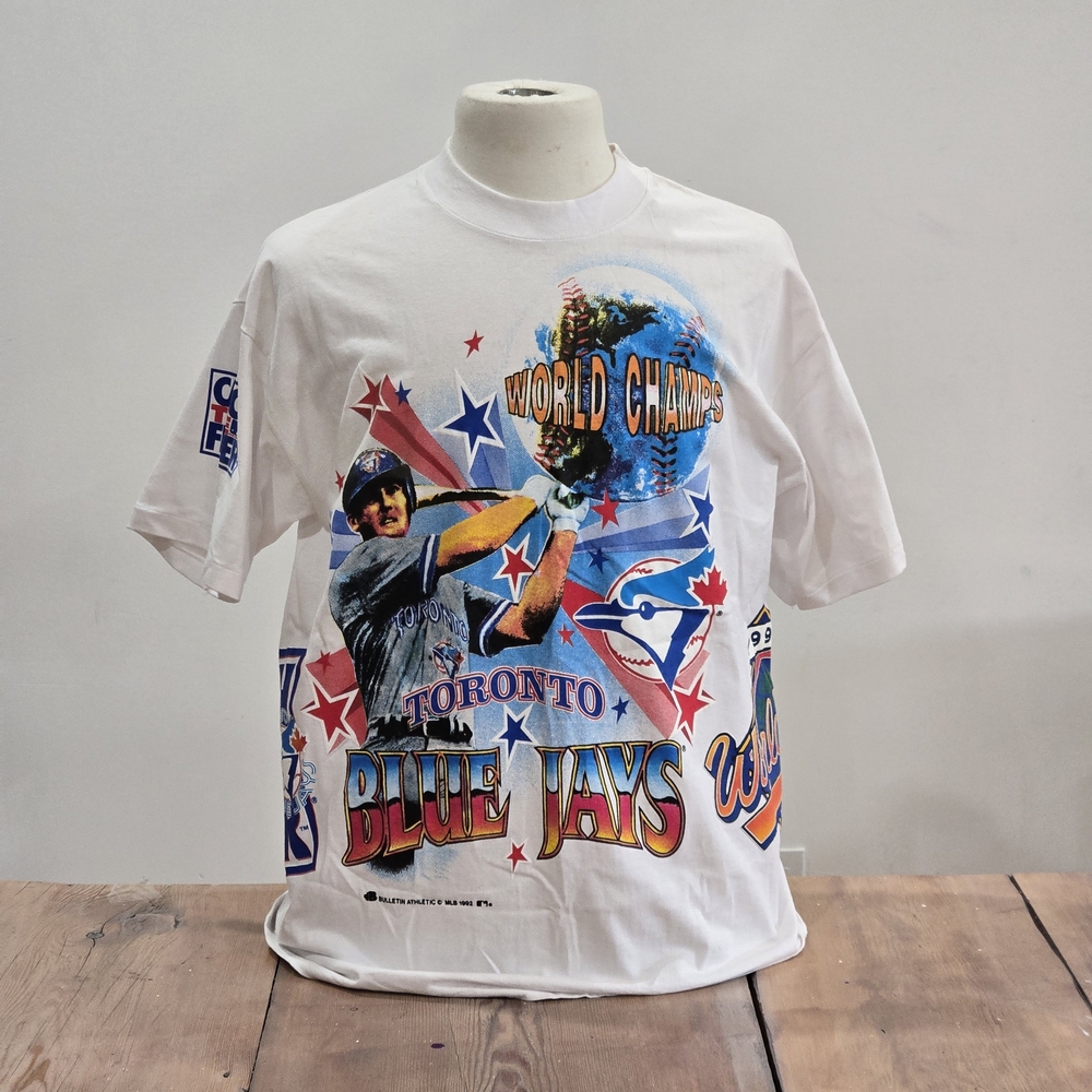 Nwot Deadstock 1992 Toronto Blue Jays World Series Champions AOP Shirt